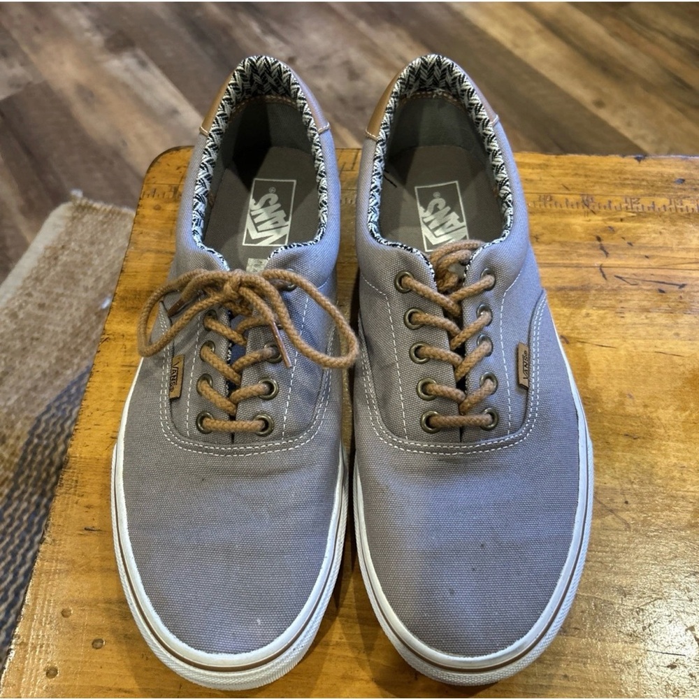 Vans Gray Canvas Men's Shoes-size 11.5